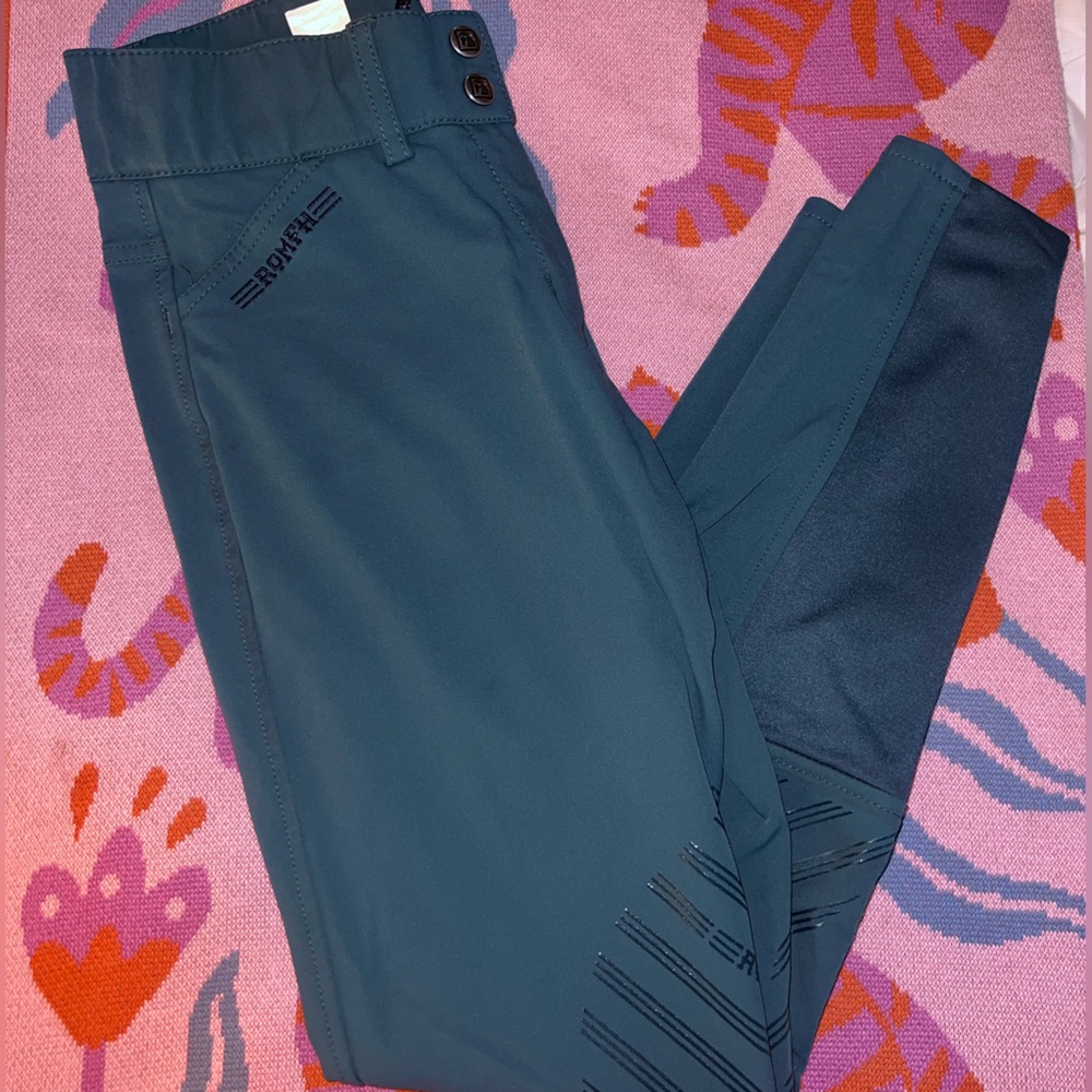 Deep green romfh sarafina mid rise breeches 24